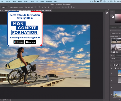 formation photoshop mon compte formation