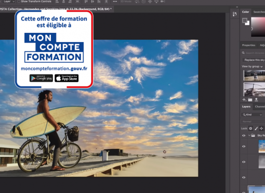 formation photoshop mon compte formation